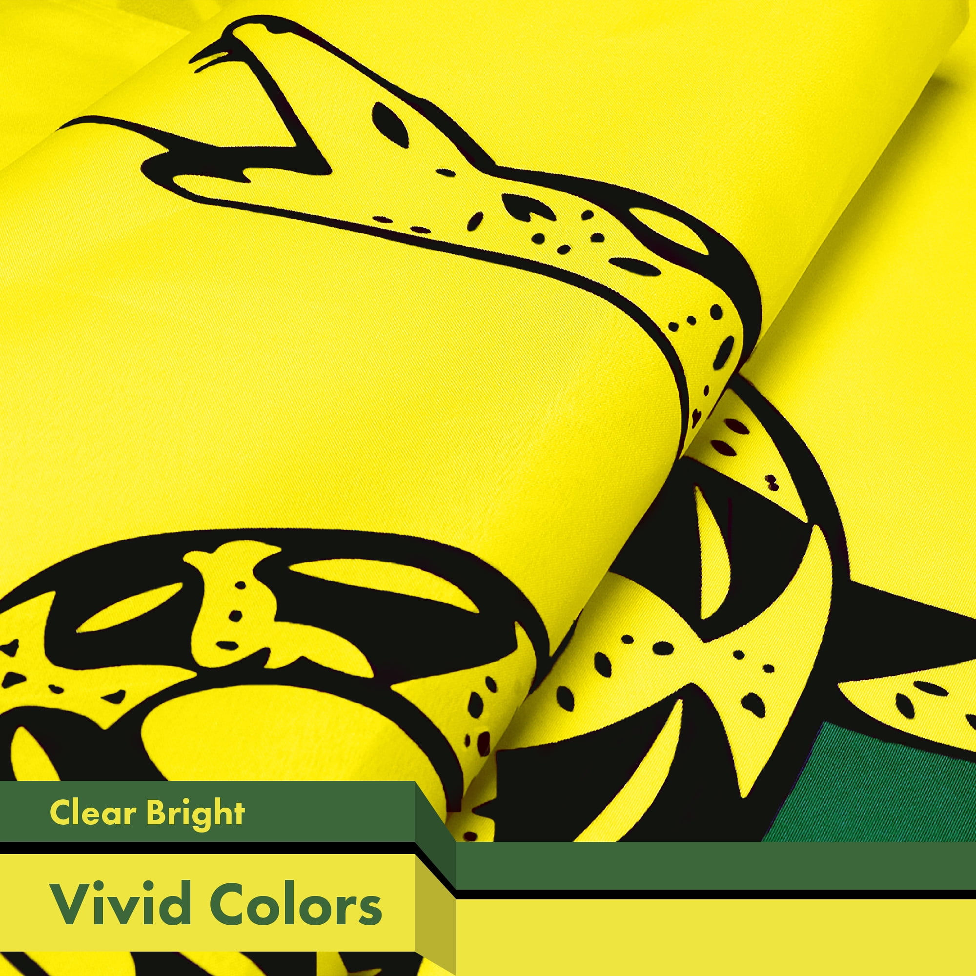 G128 Combo Pack: 3'x5' Gadsden Flag Don't Tread on Me and 3'x5' America Flag 150D Polyester Grommets