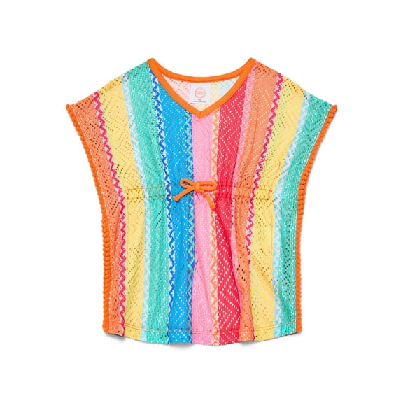 Wonder Nation Toddler Girl Crochet Kaftan Swim Coverup, Sizes 12M-5T