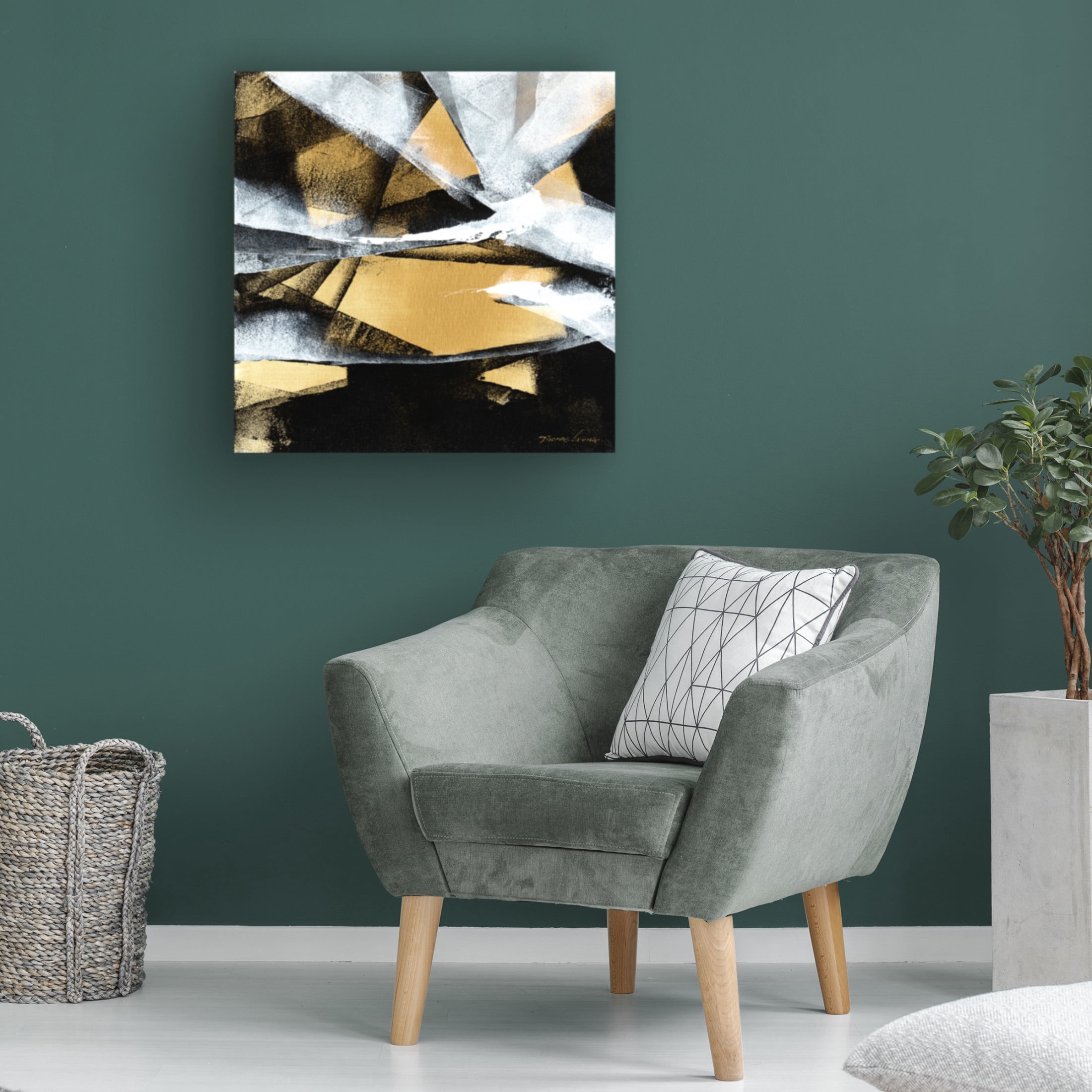 Canvas Wall Art - Thomas Leung 'Wave 8' Wall Art for Living Room, Bedroom, or Office Décor by Trademark Fine Art - 18 x 18 Inches