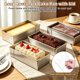 thumbnail image 4 of Uxcell 2Pcs Sartén para Tiramisu, 15.9 x 3.9" Antiadherente con Tapa de Acrílico y Marco Removible, 4 of 7