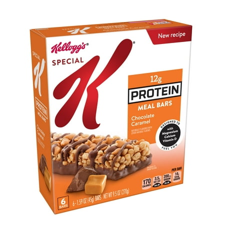 Kellogg's Special K Protein Meal Bar Chocolate Caramel 9.5 oz 6 Ct
