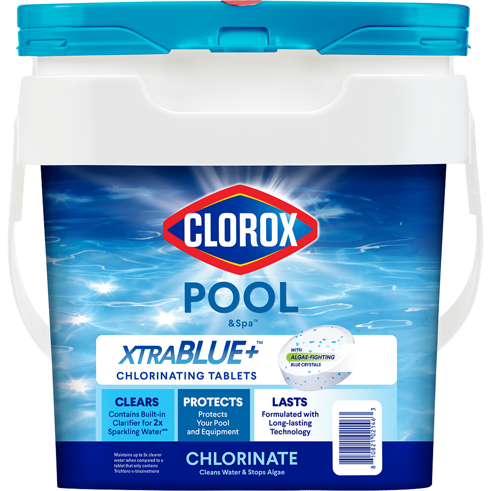 Clorox Pool&Spa XtraBlue 3-Inch Chlorinating Tablets, For Swimming Pool Use