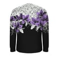 thumbnail image 6 of Xuniizn Blouses for Women, Floral Printed V Neck Long Sleeve Business Casual Tops, Soft Cozy Loose Dressy Work Blouses, S-2XL, 6 of 6