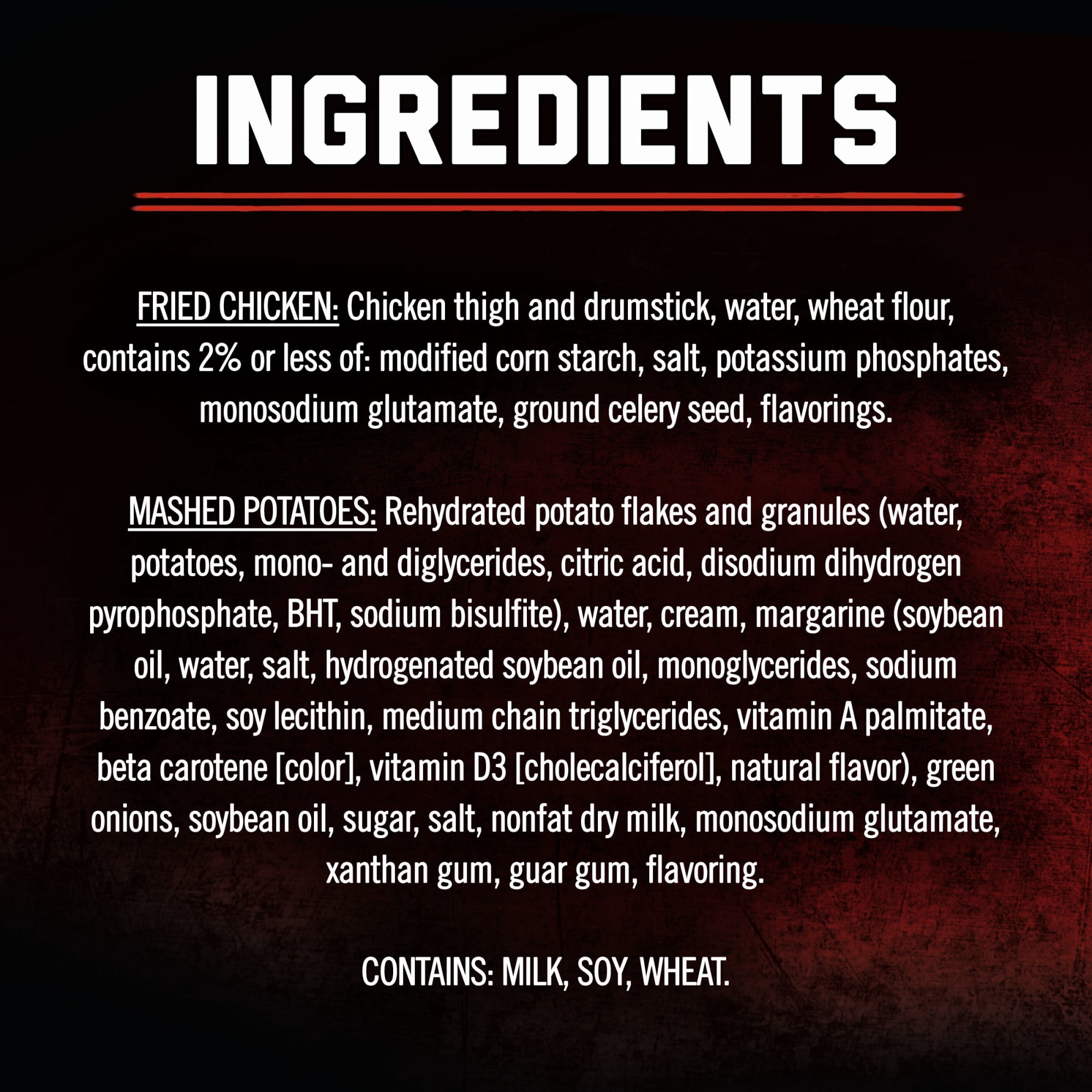 Banquet MEGA Meats Original Crispy Chicken with Mashed Potatoes, 36g Protein, Frozen Meal, 14.25 oz.