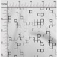thumbnail image 2 of oneOone Cotton Silk White Fabric Geometric Craft Projects Decor Fabric Printed By The Yard 42 Inch Wide, 2 of 6