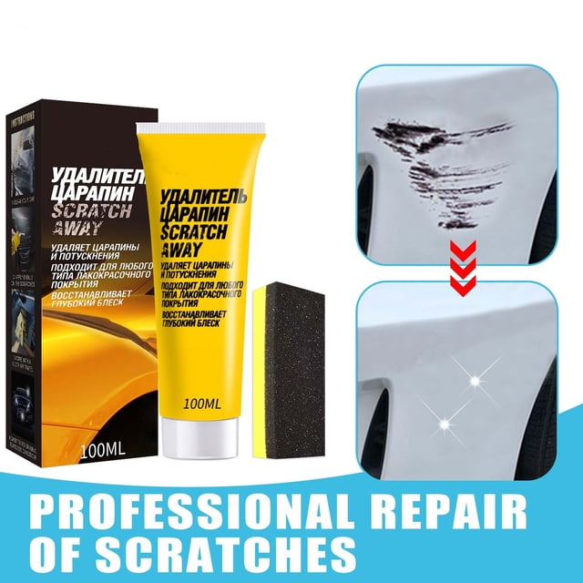 Herramientas y mejoras para el hogar Eliminación de rayones Abrasivo Eliminador de rayones para auto Reparación de rayones de pintura de auto Cera para rayones Cera para pulir autos 100 ml Crema repar
