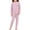 Pink, variant on Cethrio Girls Cotton Pajama Sets Long Sleeve, Crew Neck Casual 2 Piece Girls' Sleepwear Pink Size 6