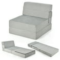 thumbnail image 1 of Costway Tri-Fold Fold Down Chair Flip Out Lounger Convertible Sleeper Bed Couch Dorm New, 1 of 7