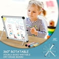 thumbnail image 6 of 10” x 10” Small Dry Erase Board Whiteboard Desktop Portable Mini White Board Desk Easel 360°Rotation for Office,Home,School, 6 of 8