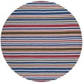 thumbnail image 3 of SAFAVIEH Kids Stripes Striped Cotton Area Rug, Ivory/Multi, 4' x 6', 3 of 8