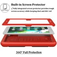 thumbnail image 2 of LTROP Kids Case for iPad 6th/5th Generation - iPad 9.7-Inch Case 2018/2017, iPad Air 2 Case for Kids, Built in Screen Protector, Shockproof Handle Stand Case for iPad 6th/5th Gen/Air 2/Air 9.7, Red, 2 of 8
