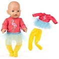 thumbnail image 4 of Ropa para muñeca bebé recién nacido, pijama de unicornio flamenco, vestido de Navidad para bebé, Festival de regalo de cumpleaños, 17 pulgadas, 40cm, 4 of 4