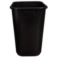 thumbnail image 2 of Rectangular Office Wastebasket, Easy to Clean, 7 Gallon, Black, 6-Pack, 2 of 7