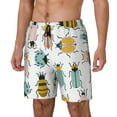 thumbnail image 2 of Haiem Colorful Insects Mens Swim Trunks with Compression Liner 2 in 1 Swimming Shorts Stretch Swimwear Quick Dry,Board Shorts-Small, 2 of 9