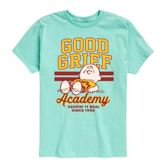 Peanuts - Good Grief Academy - Toddler & Youth Short Sleeve Graphic T-Shirt