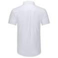 thumbnail image 2 of Jorlat Men's Short Sleeve Shirt Oxford Regular Fit Button Down Collar Shirts with Pocket, 2 of 7
