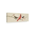 thumbnail image 2 of Trademark Fine Art 'Festive Birds Panel II Linen' Canvas Art by Danhui Nai, 2 of 3
