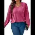 thumbnail image 2 of Sudadera con Capucha para Mujer, de Larga, Holgada y con Cordón Ajustable, Básica Rosa XXXL, 2 of 8