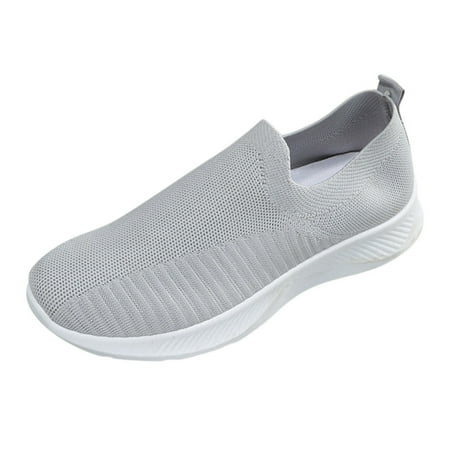 

Sneakers for Women Women Flat Sole Wear Casual Shoes Fashion Soft Sole Breathable Casual Shoes Womens Sneakers Net Surface Grey 41