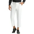 thumbnail image 5 of INSPIRE CHIC Men's Formal Flat Front Skinny Office Prom Cropped Dress Pants 32 White, 5 of 6