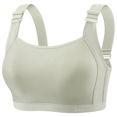 Deals SMihono Jacquard Seamless Bras for Women Wire Free Full Coverage Bralettes Ultra Comfort T-Shirt Bra with Extra Extender Green 44