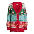 thumbnail image 5 of Holiday Time Women's Ugly Christmas Cardigan, Sizes S-3X, 5 of 5