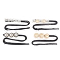 thumbnail image 1 of 4 unids Bandas de pelo torcido Pelo Moble Shaper Anti-Slip Pearls Clip Dispositivo de cabello perezoso, 1 of 5
