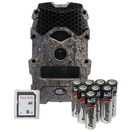 WILDGAME INNOVATIONS MIRAGE 18MP INFRARED GAME CAMERA BUNDLE (BATTERIES AND SD CARD (Best Sd Card For Trail Camera)