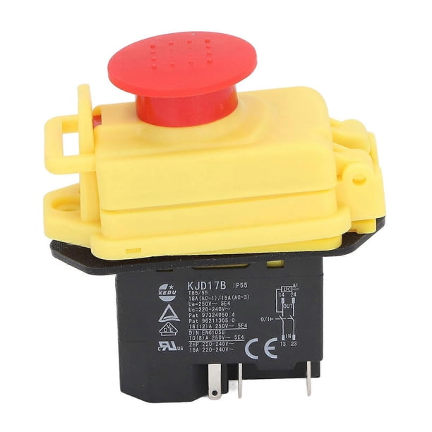 Electromagnetic Switch 4P 250V 18A IP55 Waterproof Industrial ON Off Switch for 7x12 7x14 0618 CJ18A