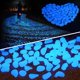 thumbnail image 2 of Piedras luminosas que brillan en la oscuridad para jardín, guijarros para pasarela, camino, Patio, decoración de césped, pecera, 300 unids/lote por paquete, 2 of 4