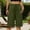 (Fashion 62)Army Green, variant on Women's Loose Straight Leg Solid Five Quarter Pants with Pockets and Drawstring Summer Causal and Comfortable Pants