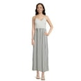 No Boundaries Juniors and Juniors Plus Size Lace Top Sleeveless Maxi