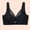 Black, variant on loopsun for Womens Plus Size Bra,Women's Bra Soild Wire Free Underwear One-Piece Bra Everyday Underwear