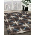 thumbnail image 3 of Ahgly Company Machine Washable Indoor Rectangle Transitional Burgundy Brown Area Rugs, 5' x 7', 3 of 7