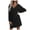 Black, variant on Vedolay Womens Long Sleeve Dress Women V Neck Long Sleeve Sweater Dress Knit Mini Pullover Fashion Dresses,Black L