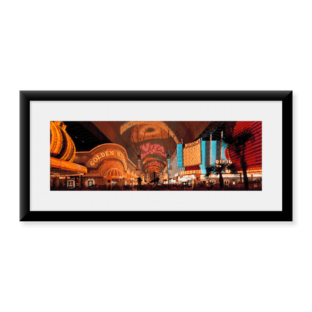 Framed Art Print, Fremont Street Las Vegas NV USA by Panoramic Images, 25-7/8" x 9-7/8"