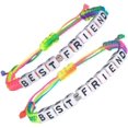 thumbnail image 1 of YWC-Best Friend Bracelets Handmade Braided Rope Adjustable Friendship Bracelets Mutual Attraction Long Distance Inspirational Gift for Girls Couples Graduation Day Christmas Day, 7 Inch, 尼龙,, 1 of 4