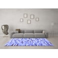 thumbnail image 3 of Ahgly Company Machine Washable Indoor Rectangle Abstract Blue Contemporary Area Rugs, 5' x 7', 3 of 4