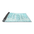 thumbnail image 2 of Ahgly Company Indoor Square Solid Light Blue Modern Area Rugs, 7' Square, 2 of 4
