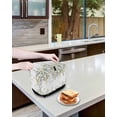 thumbnail image 3 of Eucalyptus Toaster Cover 4 Slice, Large Kitchen Appliance Covers, Sage Green Botanical Weeping Leaf Toaster Oven Cover with Loop, Bread Machine Cover Polyester Dust Cover Protection, 3 of 4