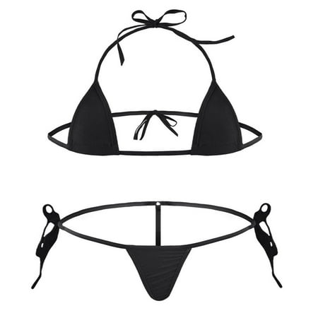 sentaili Womens Brazilian Swimwear Thong Bikini Set Bra G-String Underwear Sexy Lingerie