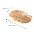 thumbnail image 3 of EGNMCR Outdoor Rug Bathroom Rugs Rugs for Living Room Popular Carpet, Household Cold Proof And Slip, Irregular Tea Table Floor Mat, Sofa Cushion Shaggy Slip, 3 of 3