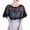 A#Black51, variant on Women's Lace Scallop Shrug Short Sleeve Cropped Shrugs Oktoberfest Party Capelet Bolero