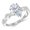 platinum, variant on Platinum 1.13 Carat LAB GROWN IGI CERTIFIED DIAMOND Twisting Infinity Gold and Diamond Split Shank Pave Set Pear Cut Diamond Engagement Ring (E-F Color VS1-VS2 Clarity 1 Ct Center)