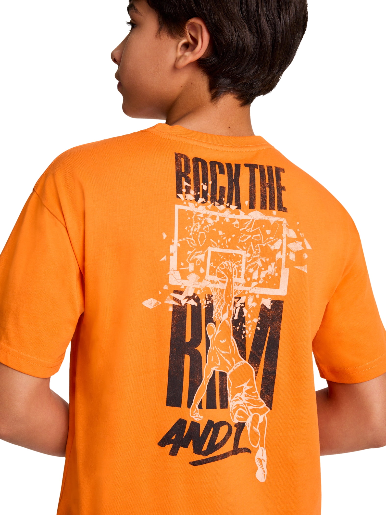 AND1 Boy's Double Play Short Sleeve T-Shirt, Sizes 4-18