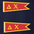 thumbnail image 3 of CafePress - Delta Chi Flag Long Sleeve T Shirt - Mens Hooded Shirt, 3 of 3