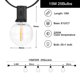 thumbnail image 1 of Guirnalda de luces LED para exteriores, cadena de luz colgante de plástico G40, regulable e inastillable, enchufe europeo y estadounidense, decoración de Patio y hogar, 1 of 4