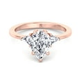 thumbnail image 2 of Sardy - Moissanite Pear Shape Lab Diamond Engagement Ring with Tapered Side Stones, 2 of 4