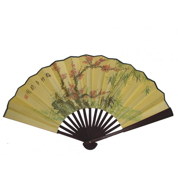 Big Hand Fan w/ Picture of Plum