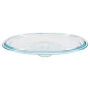 CorningWare DC1.5C 1-1.75L Fluted Oval Clear Glass Replacement Lid
